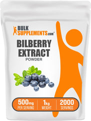 BulkSupplements Bilberry Extract Powder 1kg pack