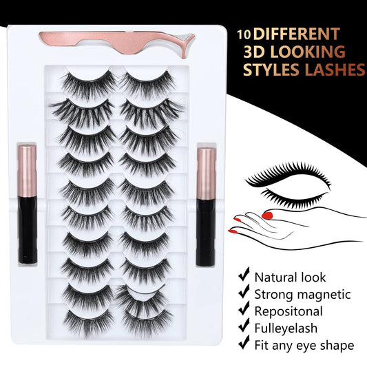 Close-up of BILEYCHA magnetic eyeliner tube with ultrafine particles