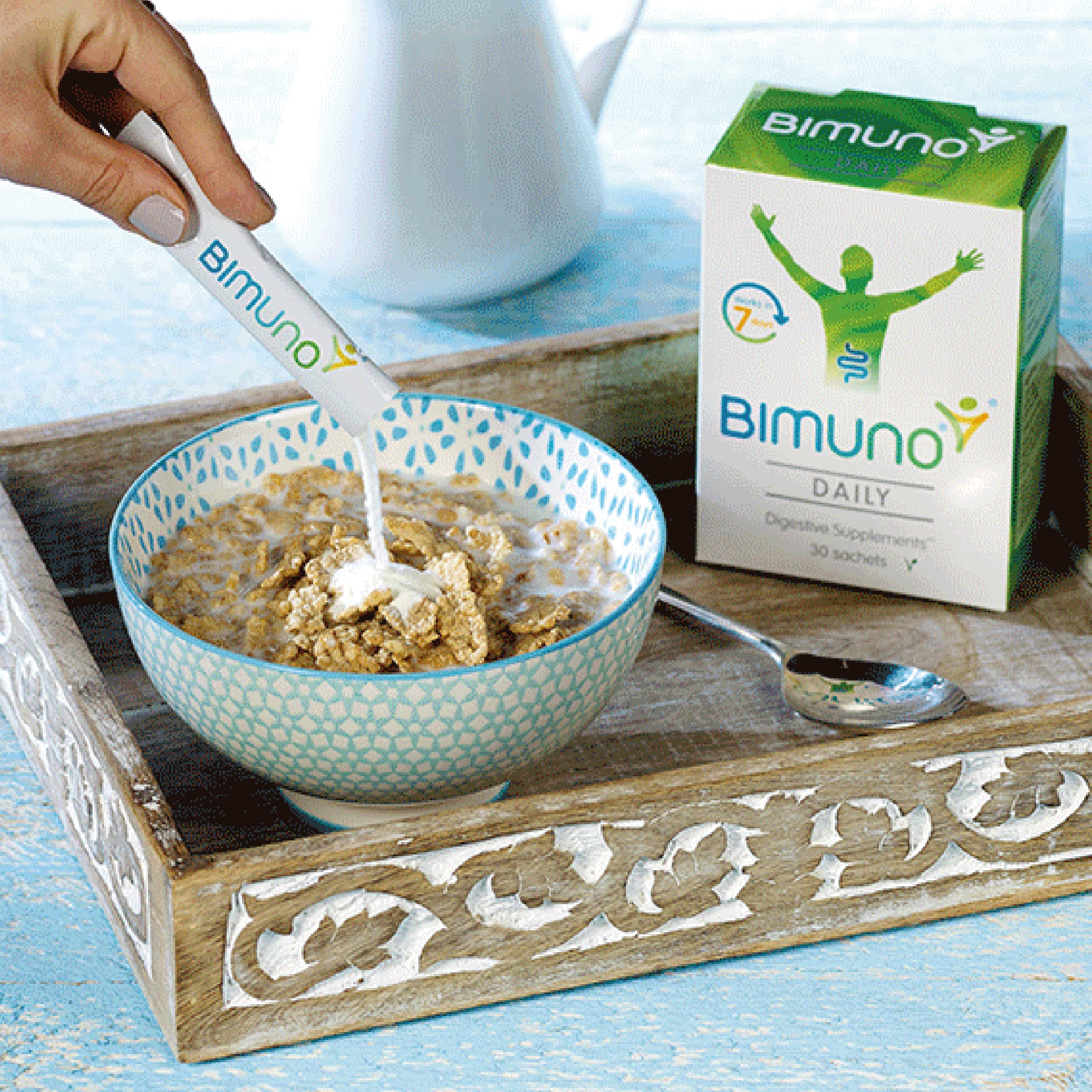 Halal and Kosher certification icons on BIMUNO Immunity packaging