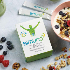 Ingredient highlights showing prebiotic GOS and vitamins