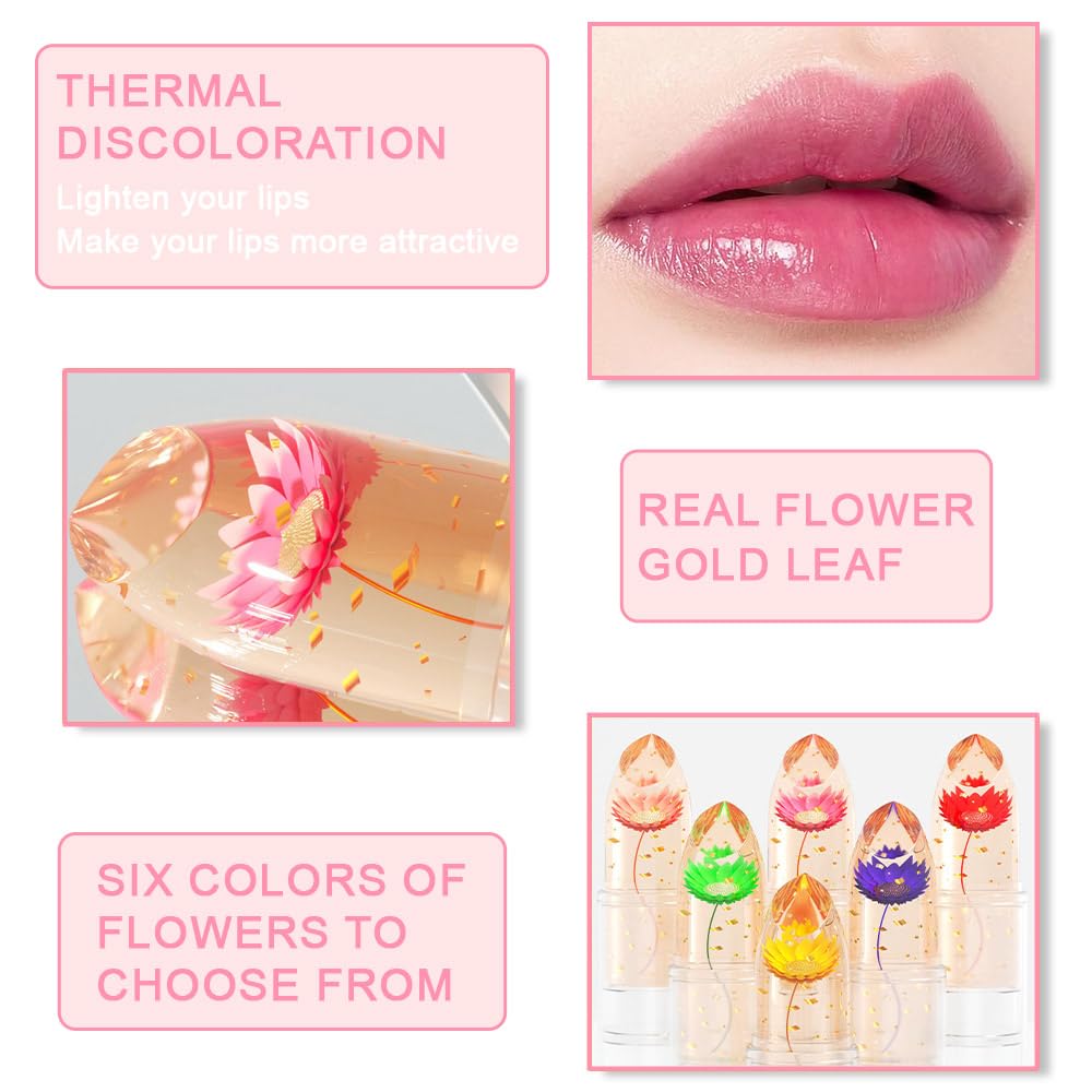 BINGBRUSH six piece lip color set provides long lasting moisture.