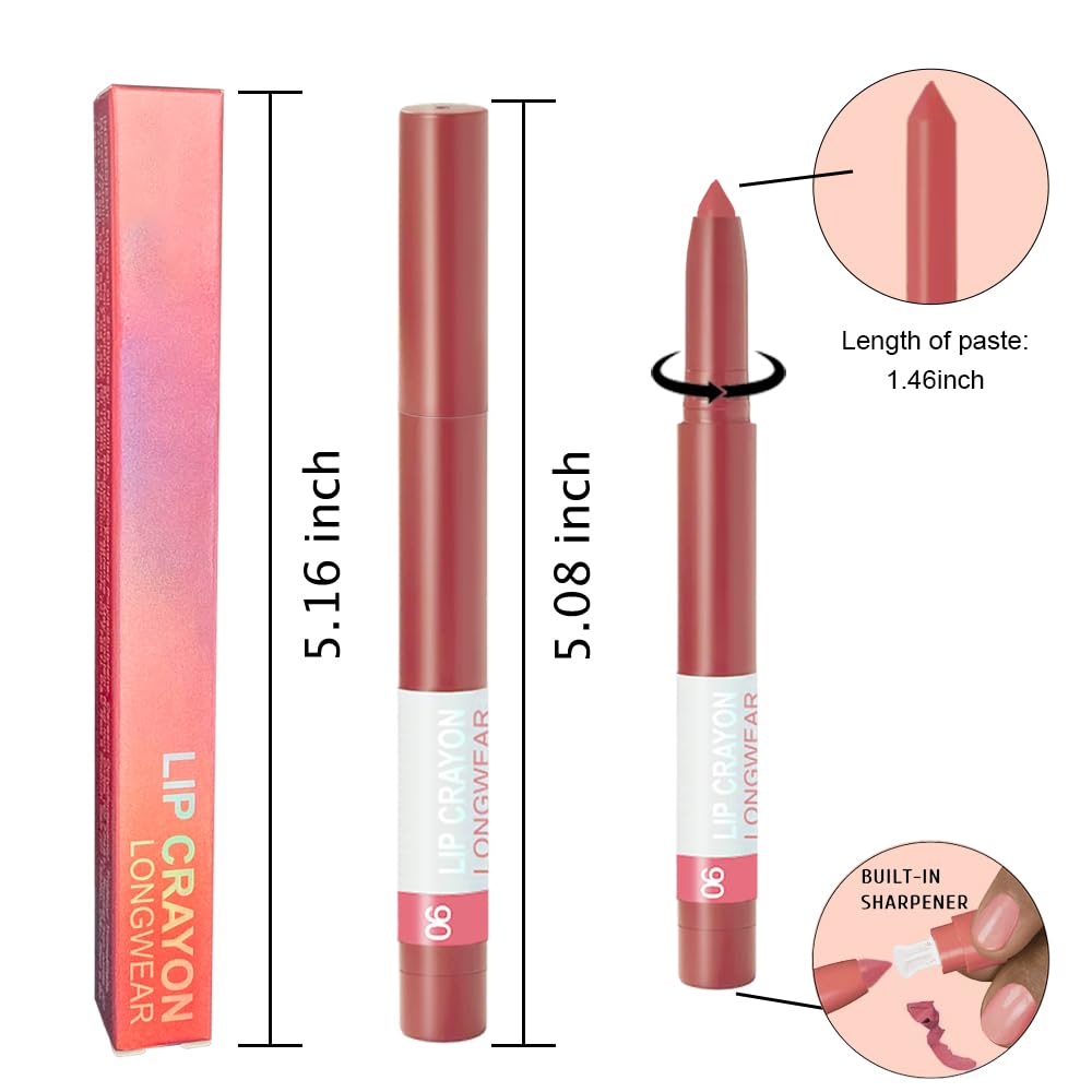 Cap shows built-in sharpener on BINGBRUSH lip crayon.