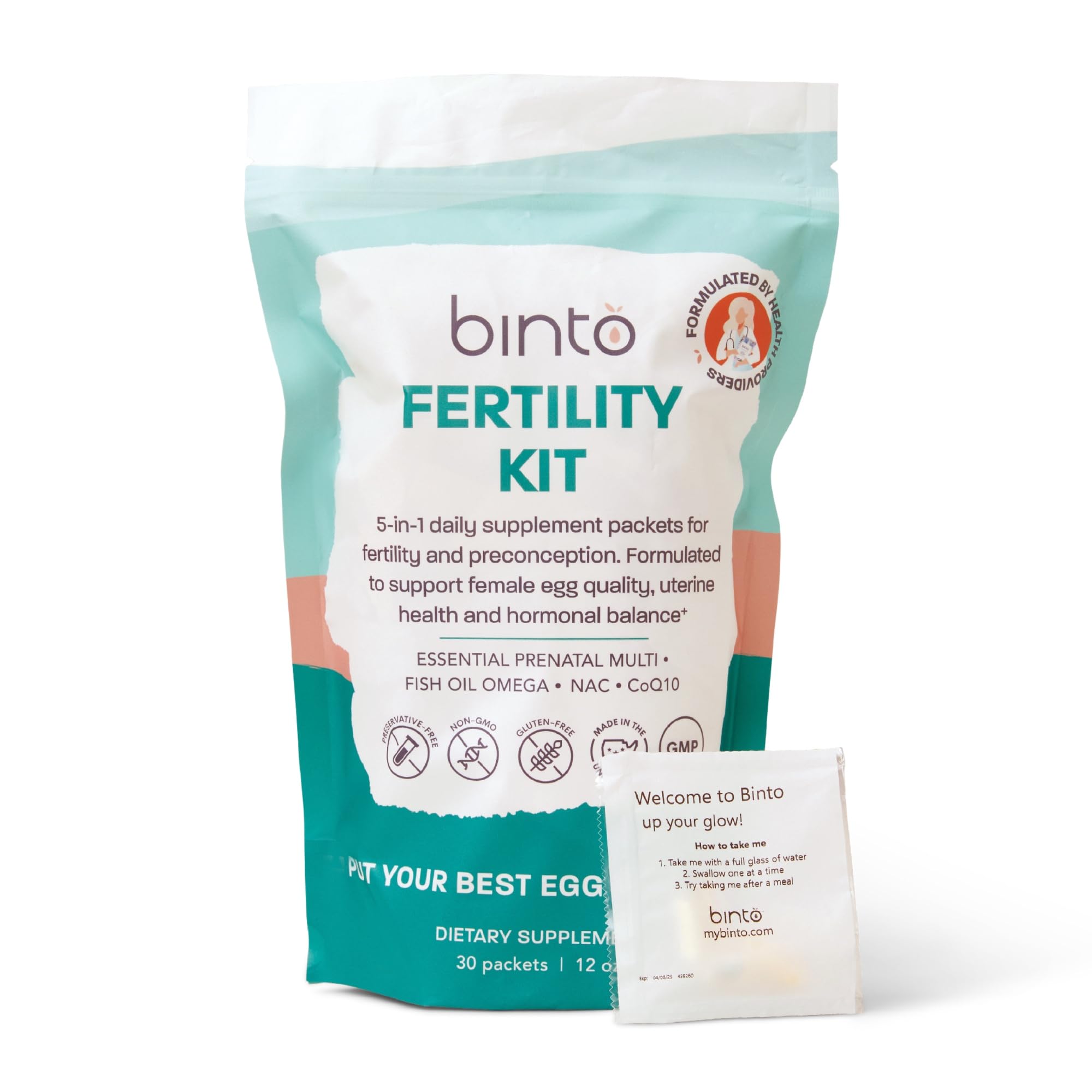 Binto Fertility Kit packaging