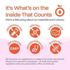 Made in USA GMP facility seal on product label