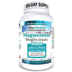 Bio Absorb Magnesium Glycinate bottle and label