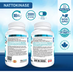 Box showing 400-day supply of nattokinase capsules