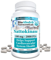 Bio Absorb Nattokinase bottle and label