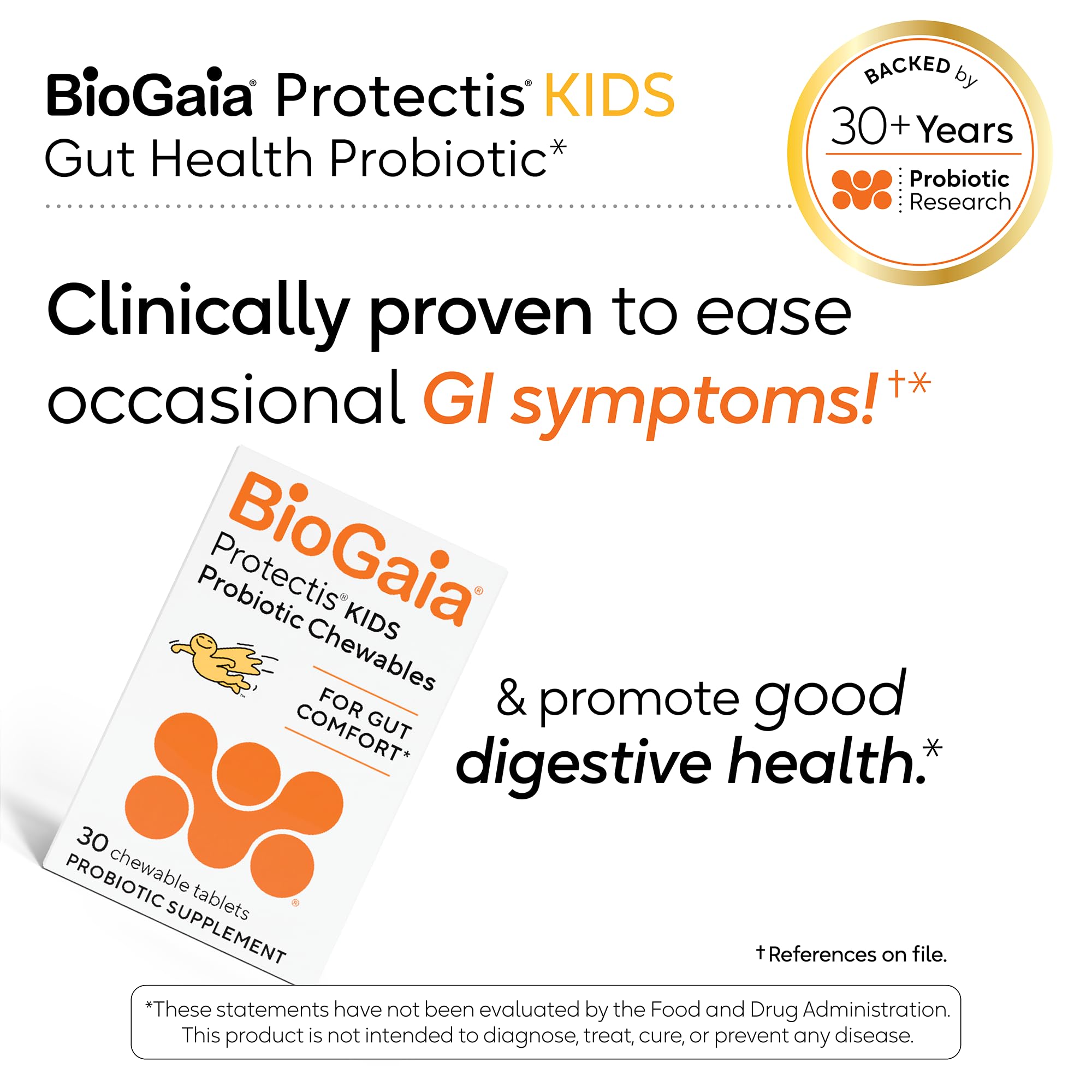 Lemon lime flavor and non-GMO ingredients of BioGaia Protectis