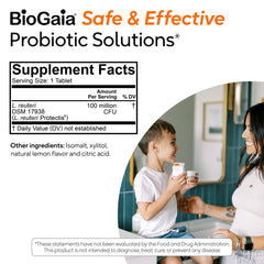BioGaia Protectis box and tablets packaging