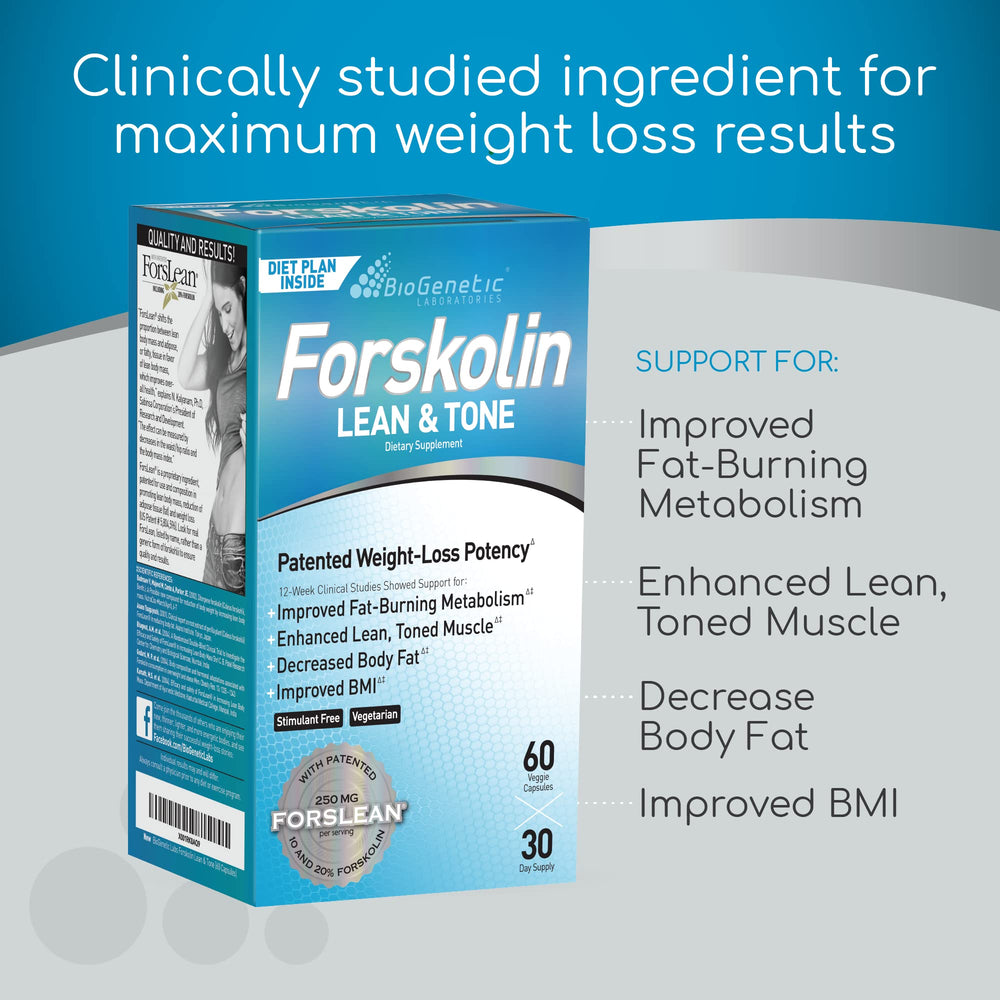 Close-up of ForsLean active ingredient on label