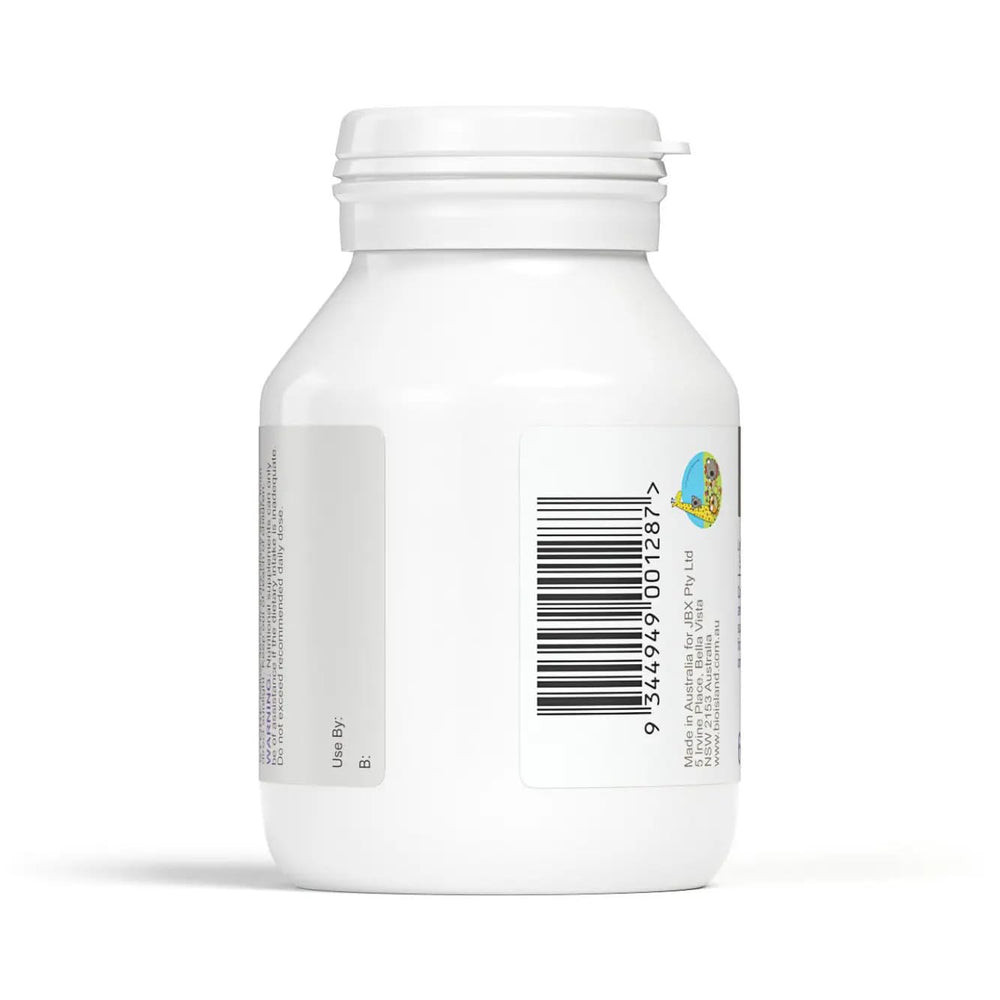 Close-up of Bio Island Lysine Step Up for Youth packaging