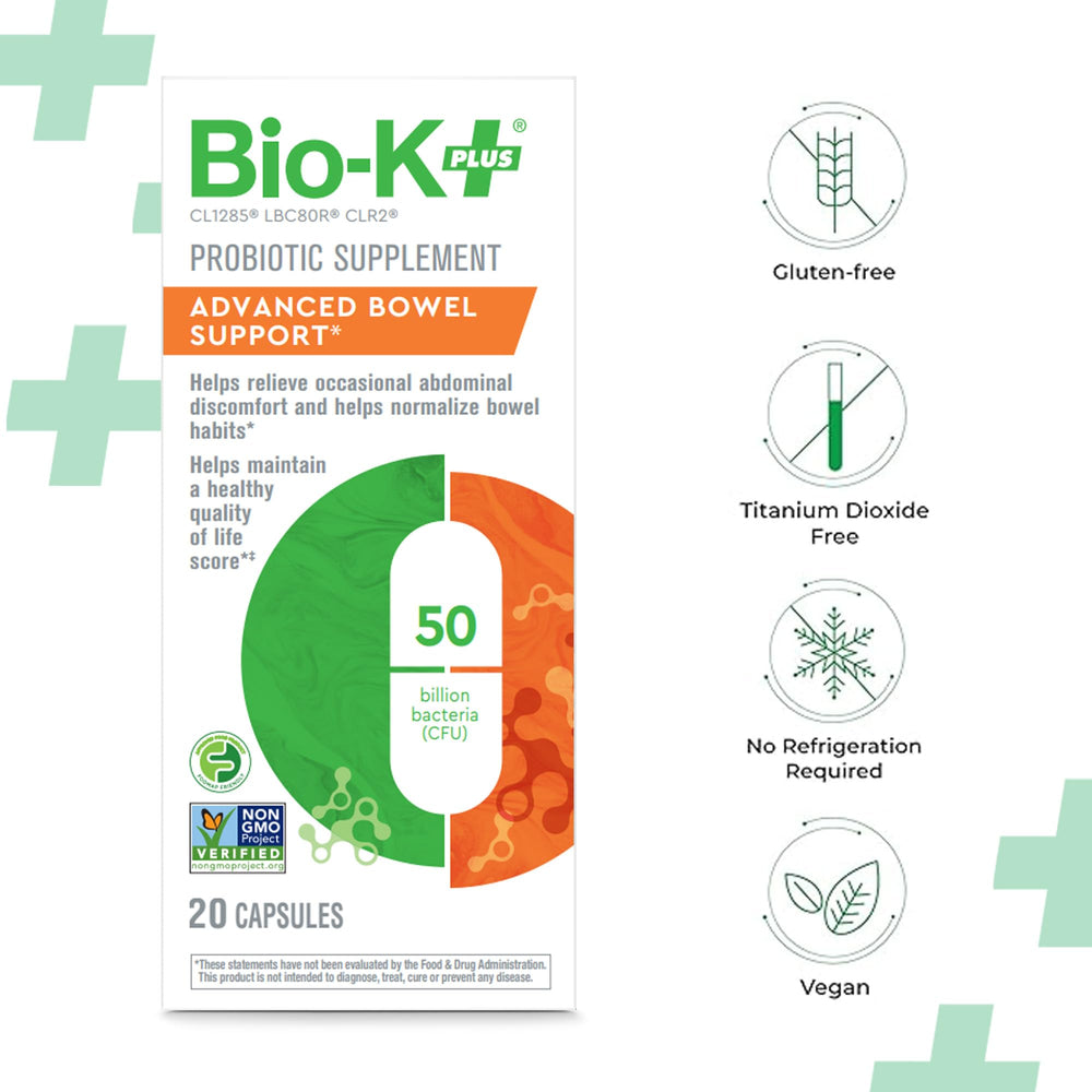 Label highlights probiotic strains L. acidophilus CL1285, L. casei LBC80R, L. rhamnosus CLR2