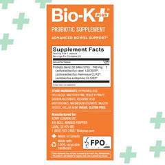 Eco-friendly FSC-certified packaging for Bio-K+ probiotic