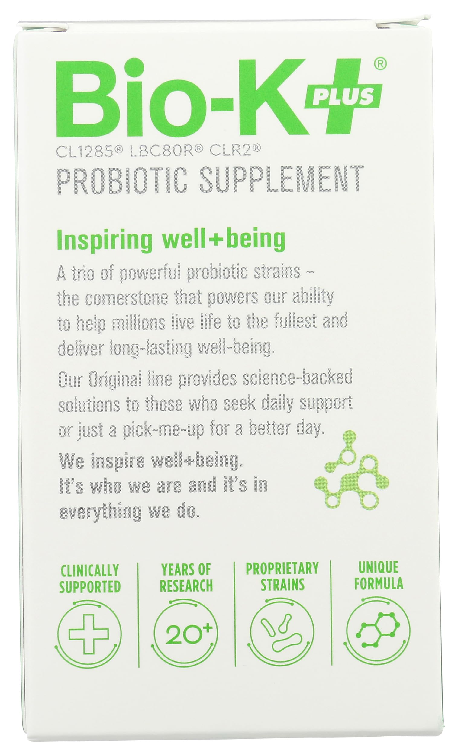 Bio-K Plus Dailycare bottle label close-up