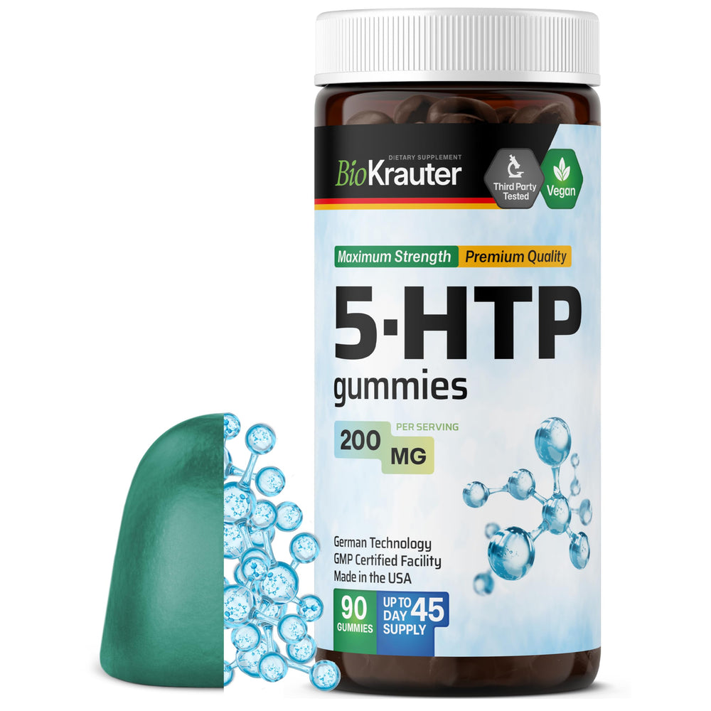 Relaxation concept with BioKrauter 5-HTP gummies