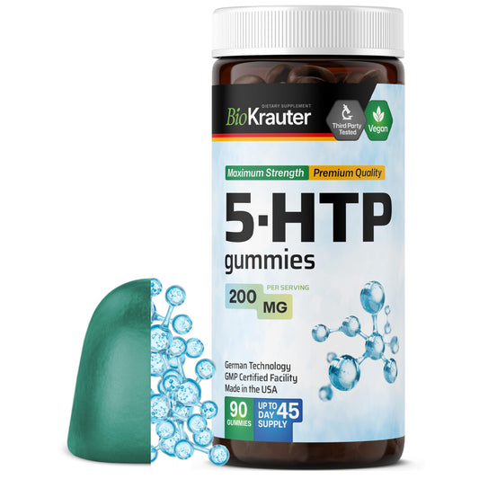 Relaxation concept with BioKrauter 5-HTP gummies