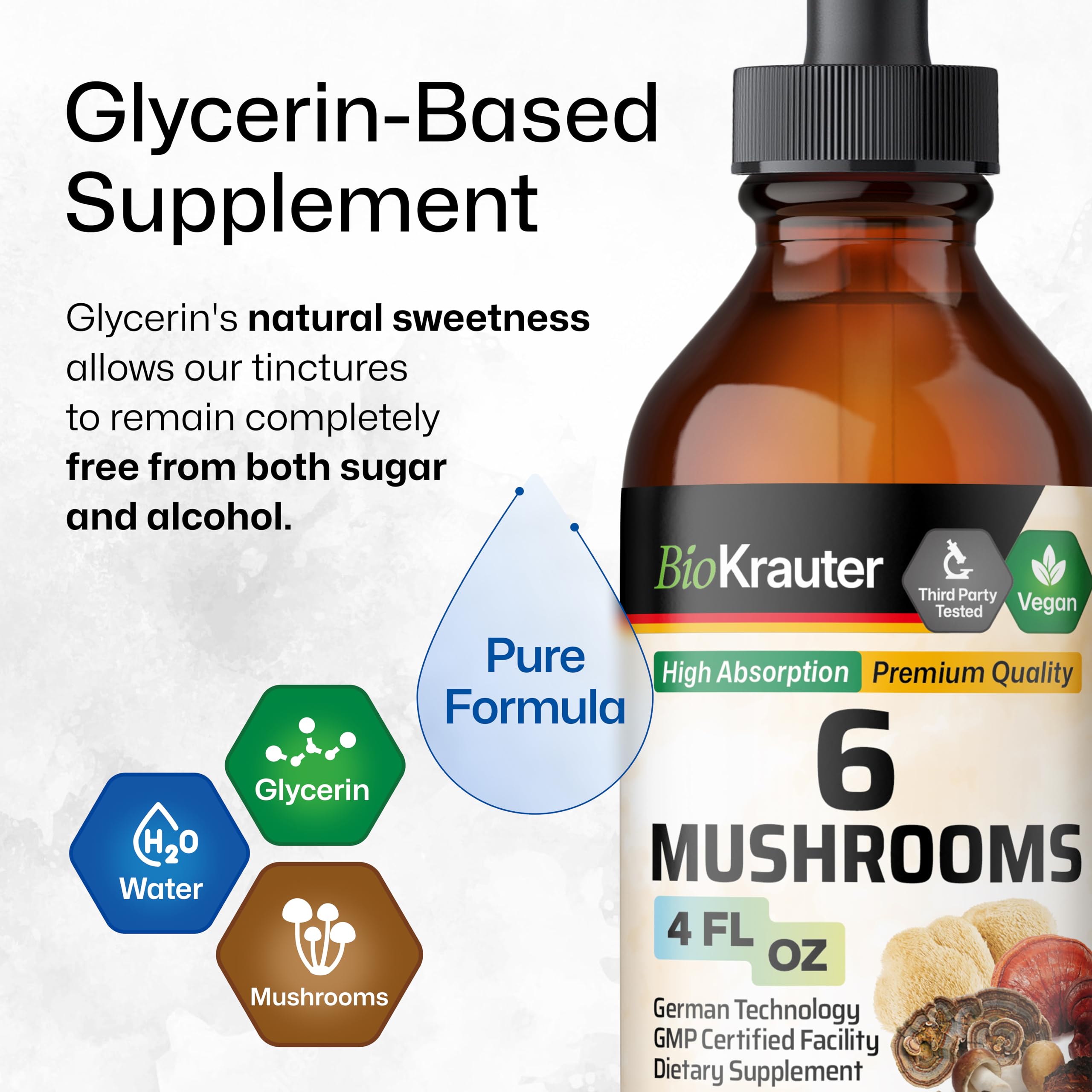 4 fl oz BIO KRAUTER tincture bottle for easy dosing