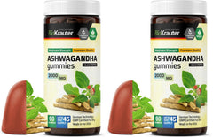 Front view of BIO KRAUTER Ashwagandha Gummies Pack of 2