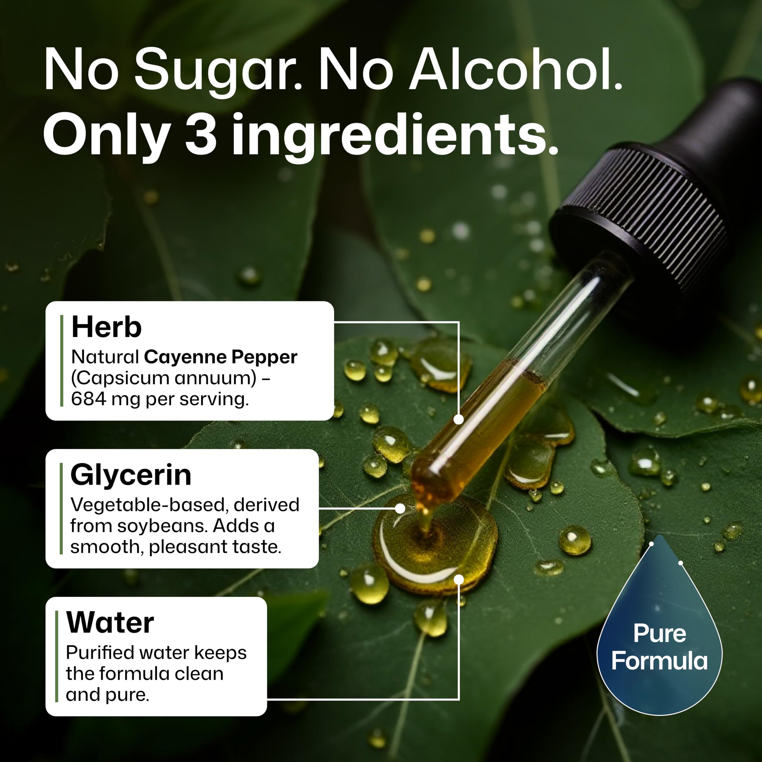 Label showing 684 mg per serving and digestion support