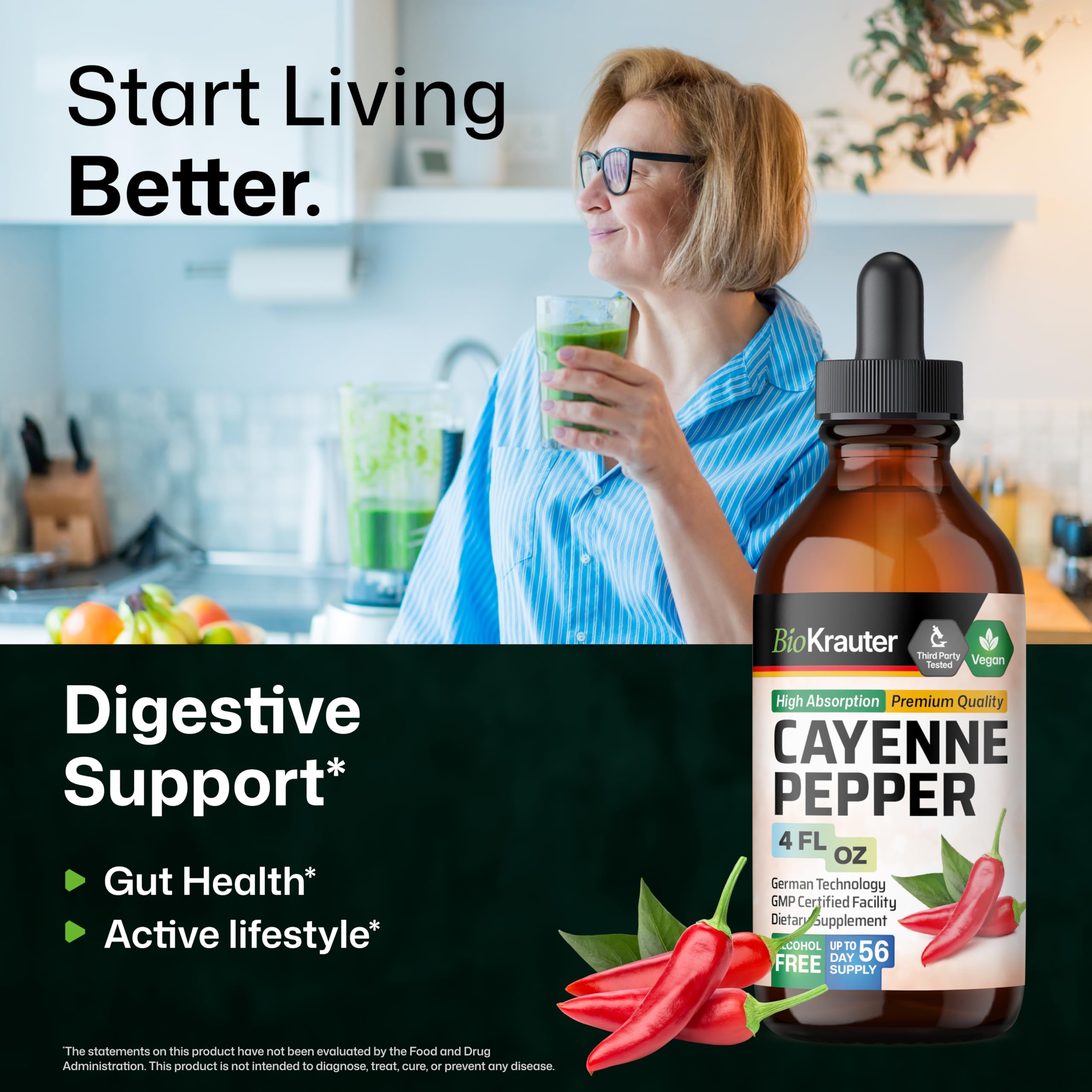 Serving suggestions with water or juice