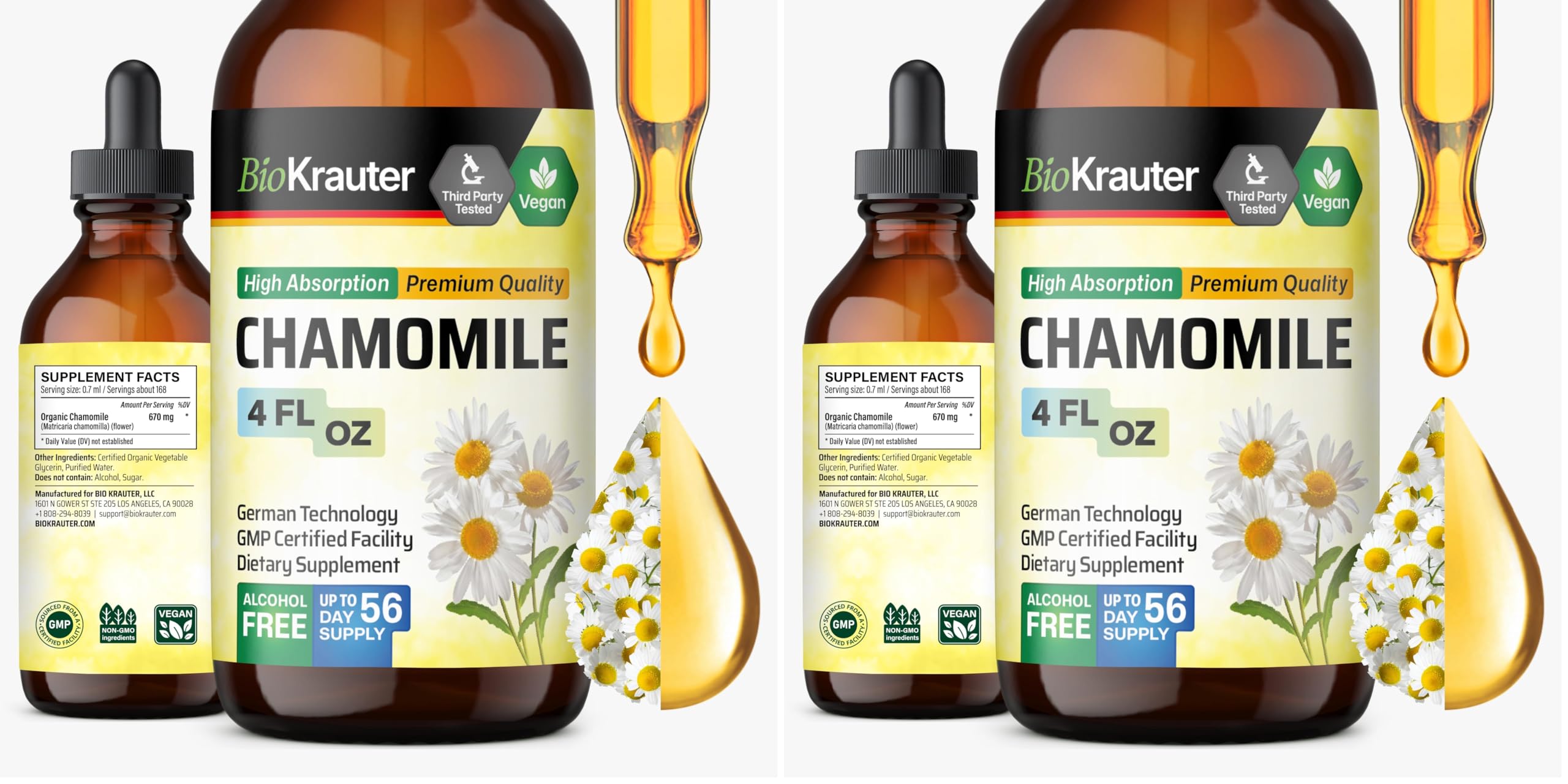 BIO KRAUTER Chamomile Tincture bottle front