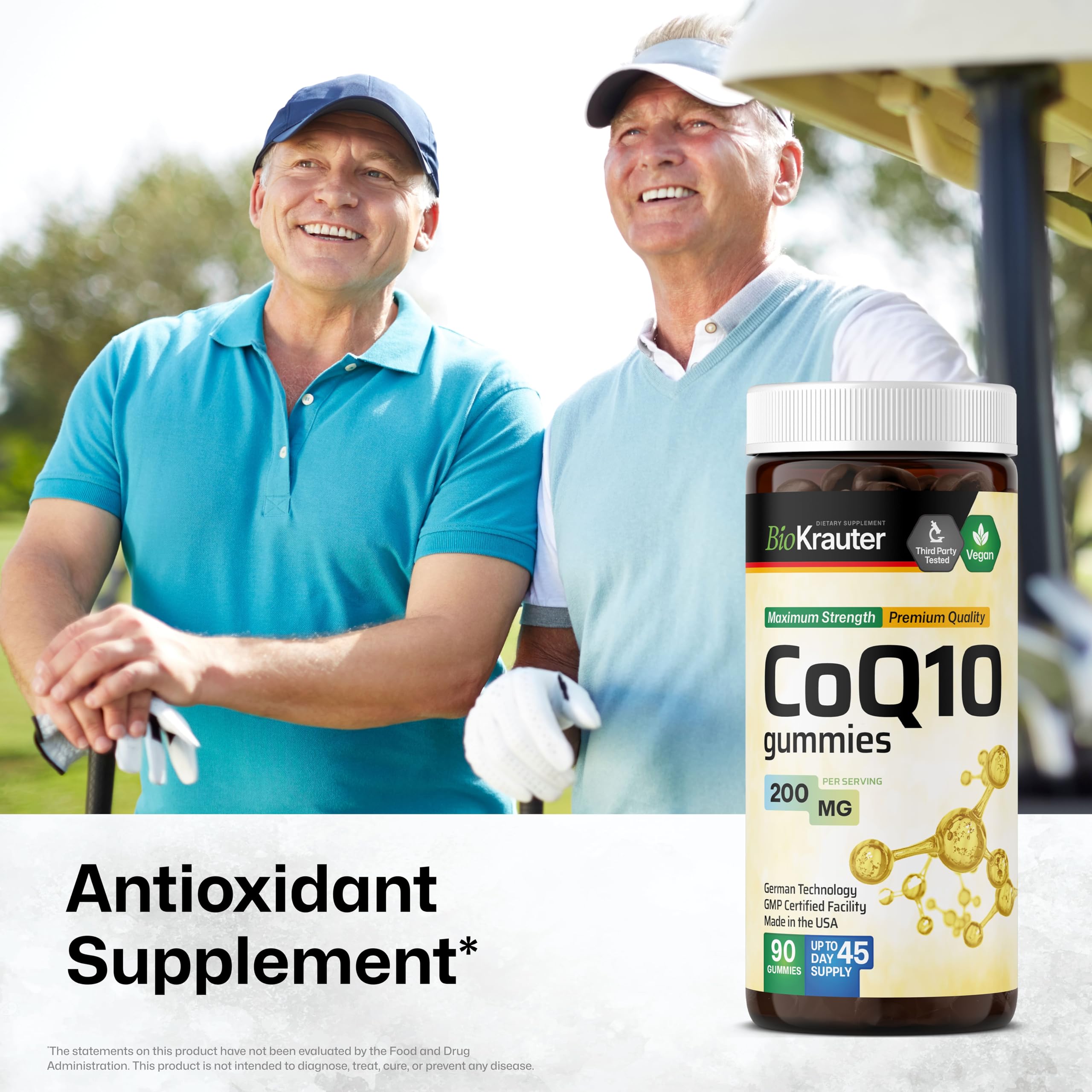 Banana-flavored BIO KRAUTER CoQ10 Gummies