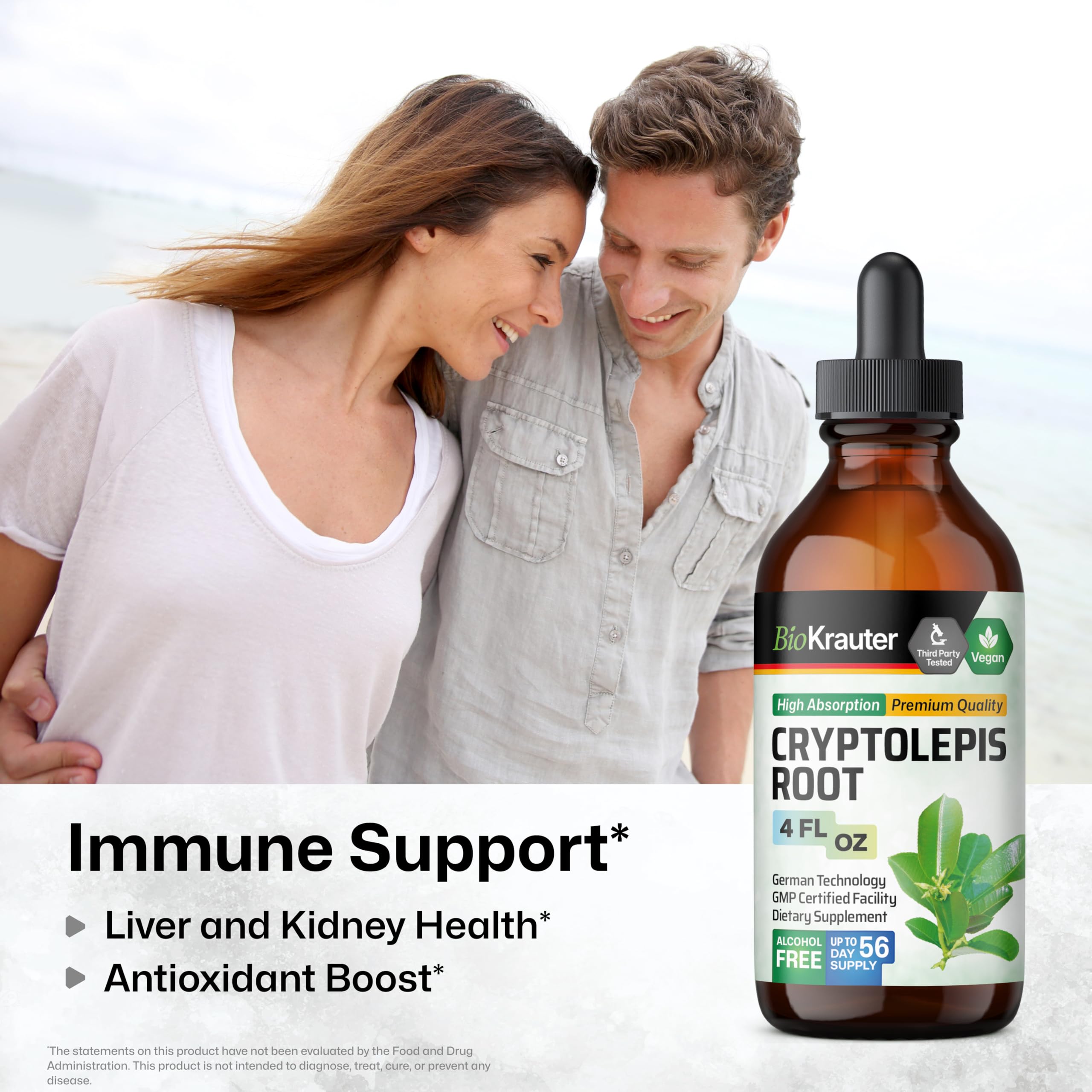 Vegan, non-GMO, alcohol-free tincture icon