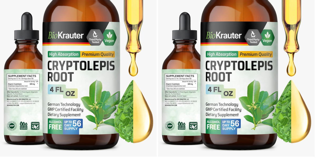 BIO KRAUTER Cryptolepis Sanguinolenta tincture bottle label