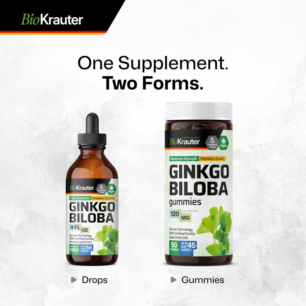 4 oz bottle of BIO KRAUTER Ginkgo Biloba Extract