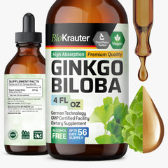 BIO KRAUTER Ginkgo Biloba Extract bottle and packaging
