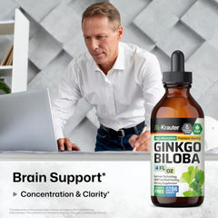 Vegan, non-alcohol Ginkgo biloba dropper formula