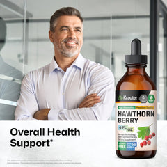 Nutrition facts label for BIO KRAUTER Hawthorn Berry Liquid Drops