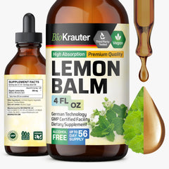 Front view of BIO KRAUTER Lemon Balm Tincture 680 mg bottle