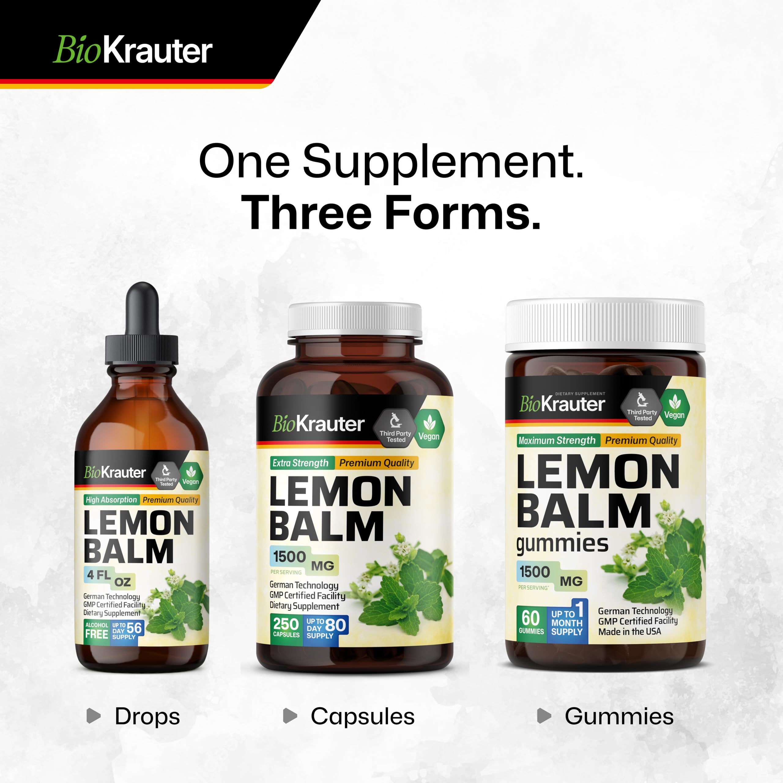 Calming sleep-support concept with lemon balm bottle