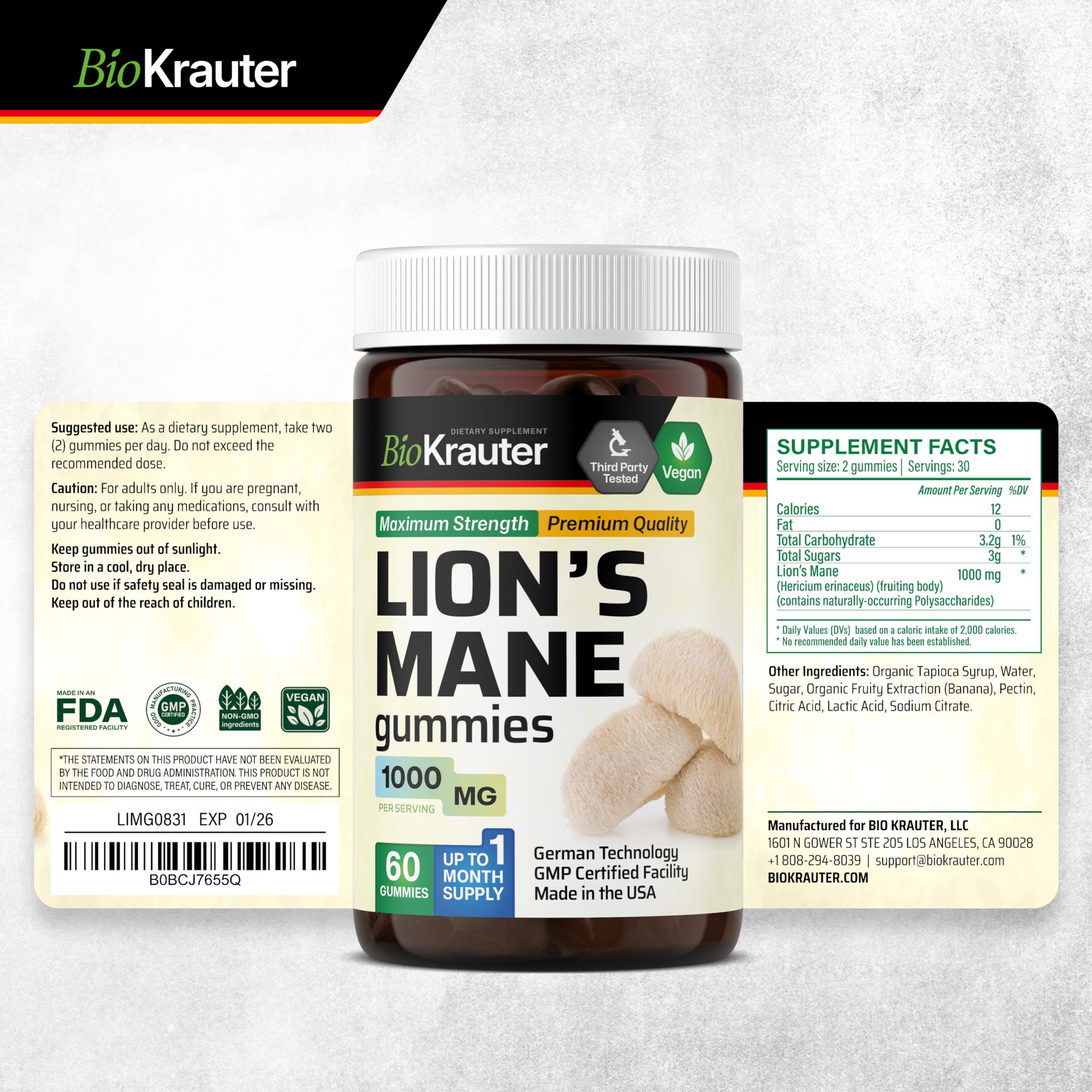 No artificial ingredients, colors, or flavors