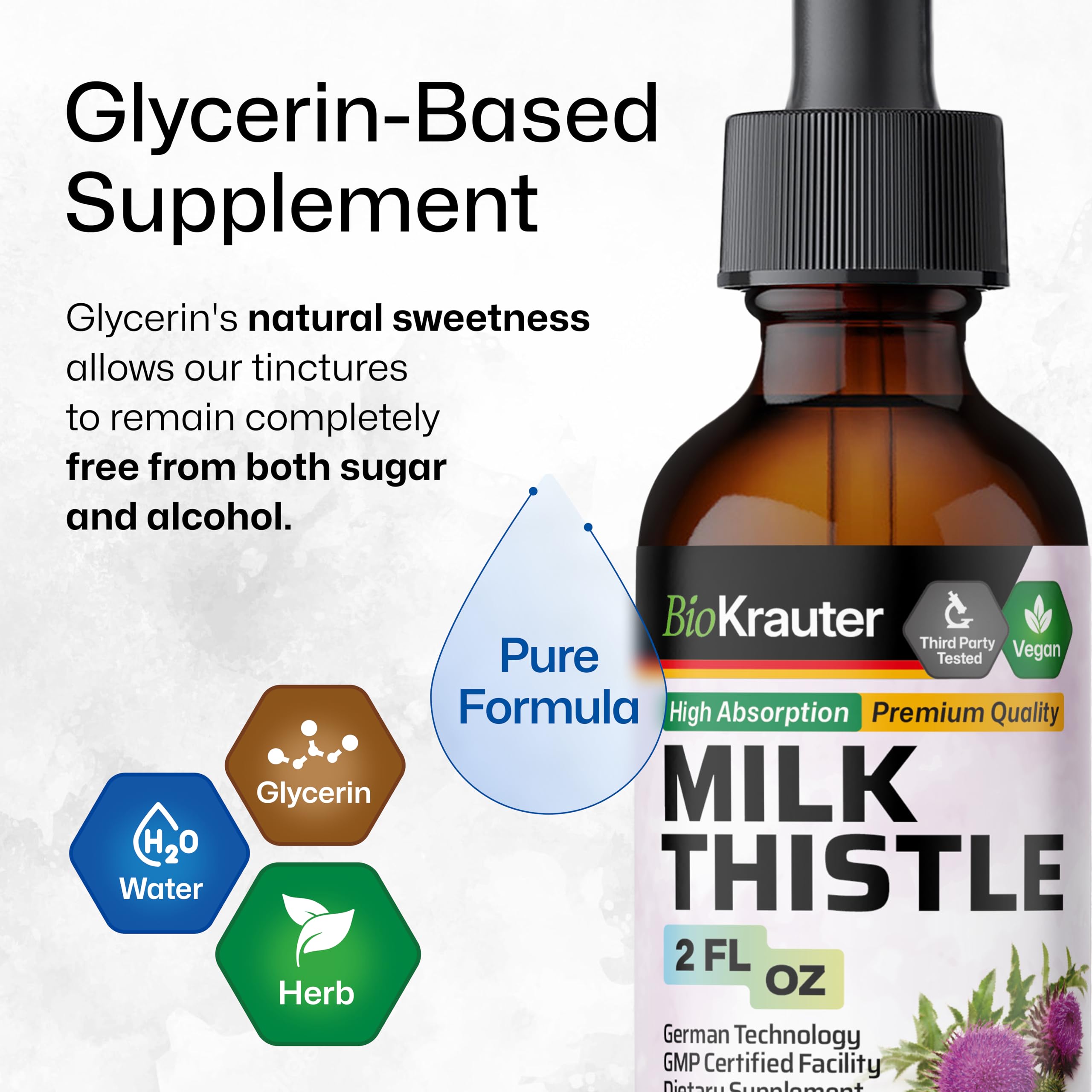 Shake well before use icon for the liquid tincture