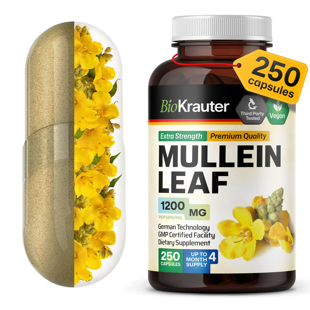 BIO KRAUTER Mullein Capsules bottle front with label