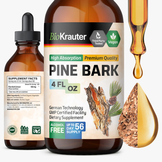 BIO KRAUTER Pine Bark Extract 4oz bottle with drops