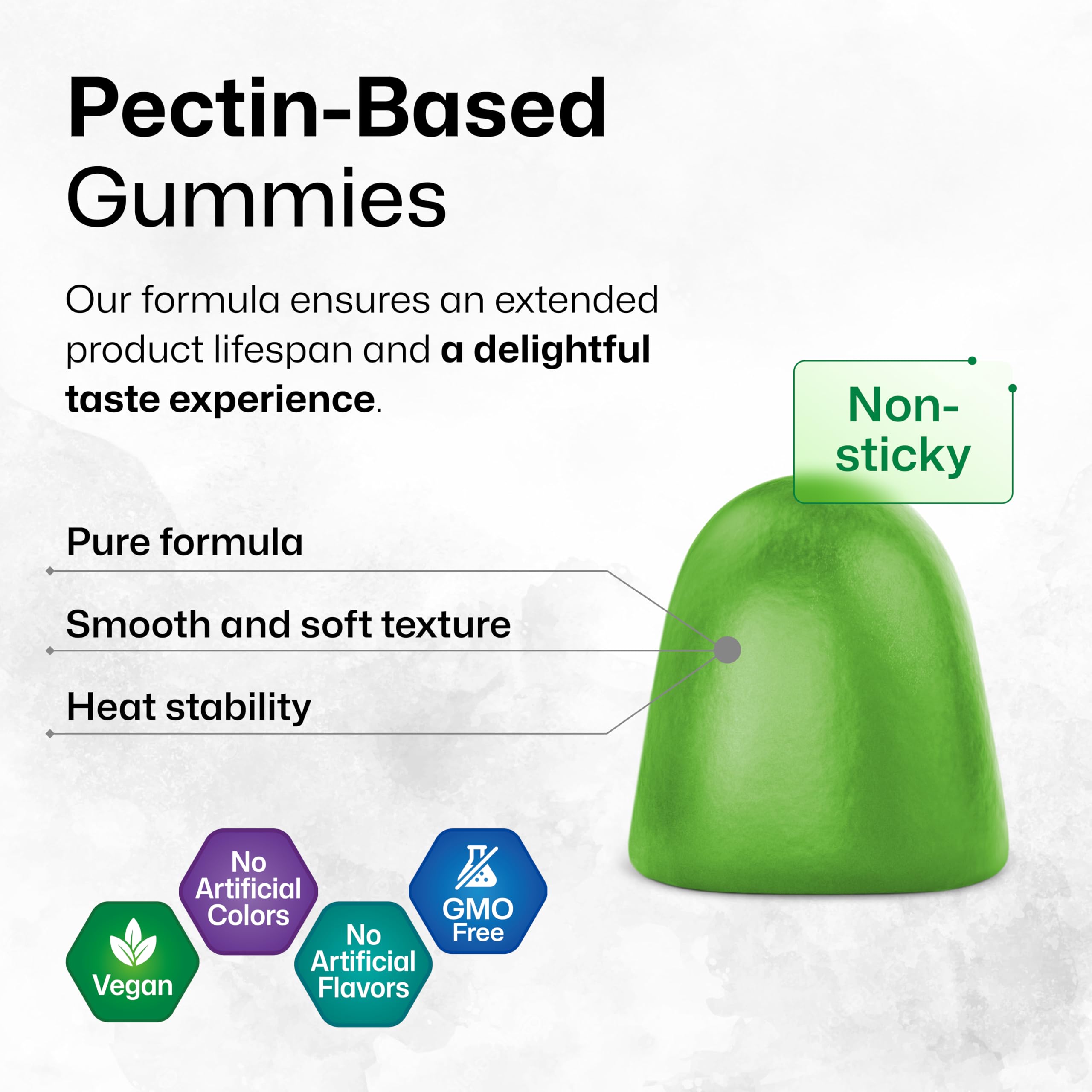 Apple-flavored Quercetin bromelain gummies