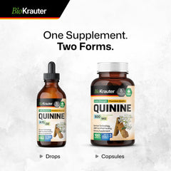 Few drops of quinine tincture added to beverage