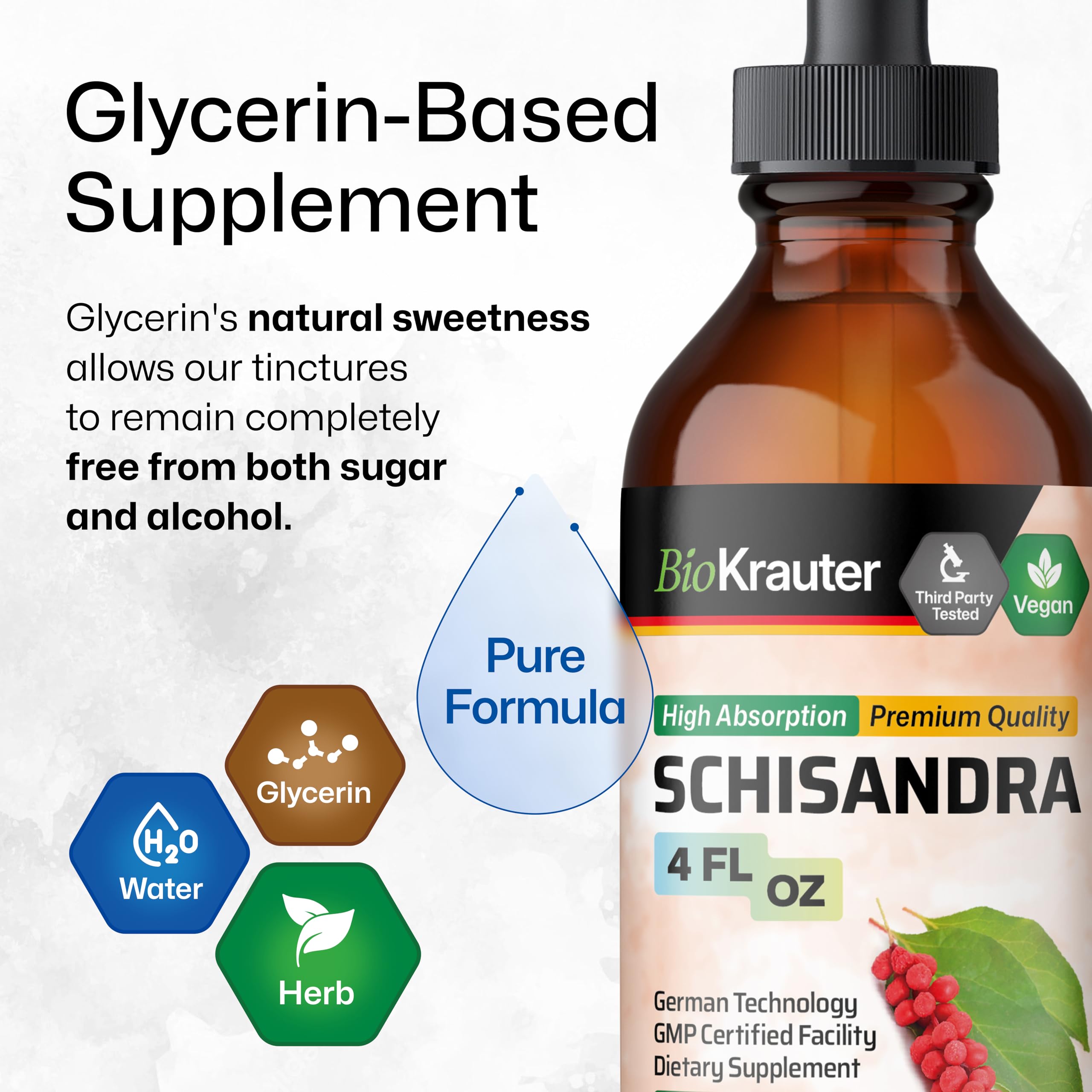Schisandra Berry Drops bottle with dropper