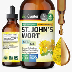 Front view of Bio Krauter St Johns Wort tincture bottle