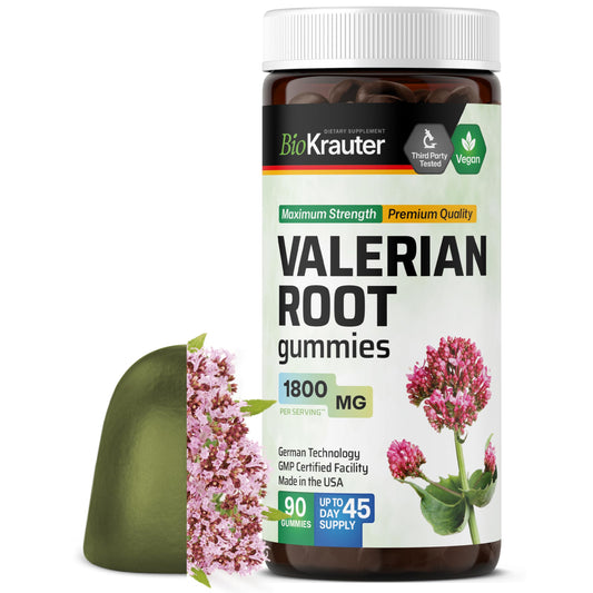 BIO KRAUTER Valerian Root Gummies bottle front