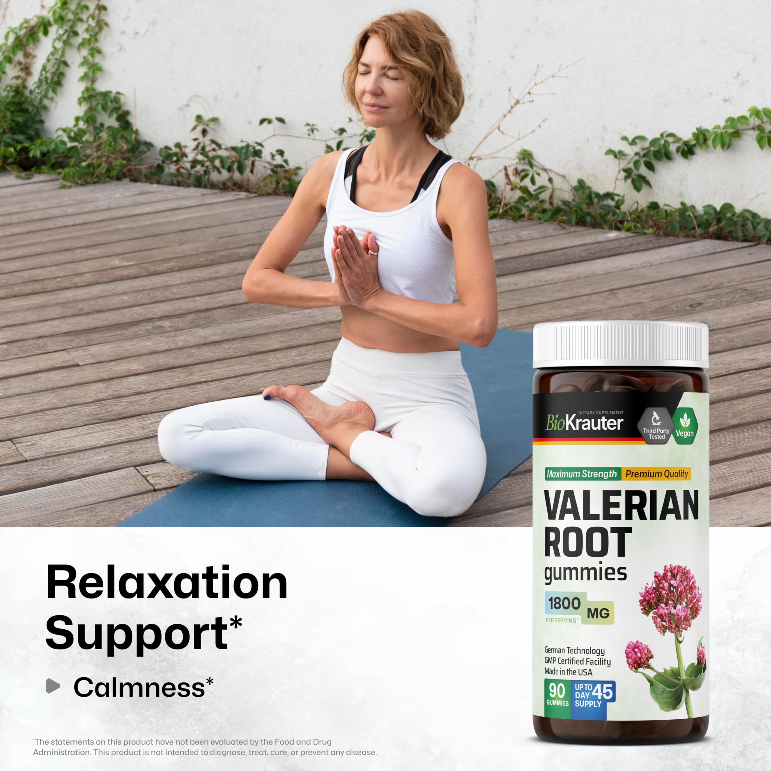 Valerian Root Gummies ingredients label
