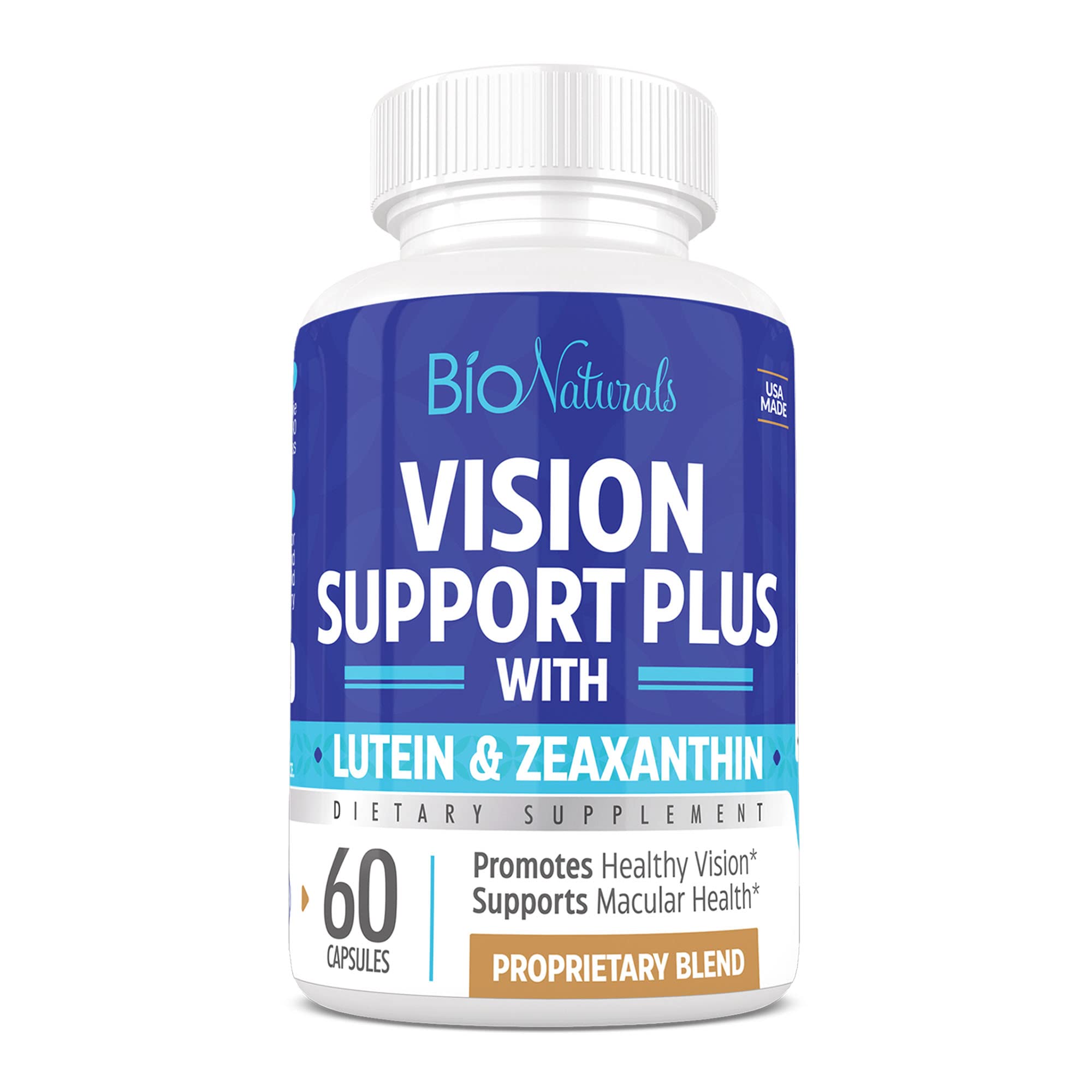 Bio Naturals Vision Formula - All Natural Eye Vitamin Supplement with ...