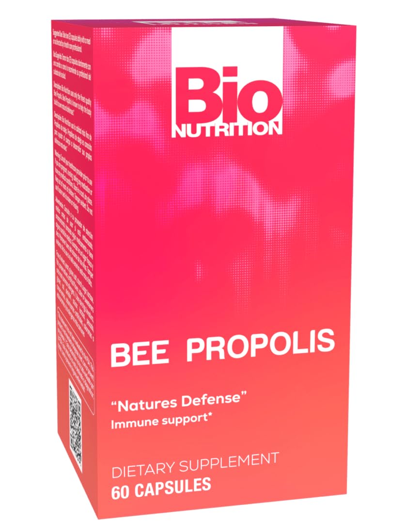 Bio Nutrition Bee Propolis capsules bottle front view