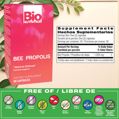Bee Propolis capsules close-up – 1000 mg