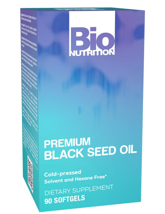 Bio Nutrition Black Seed Oil 90 Softgels bottle front