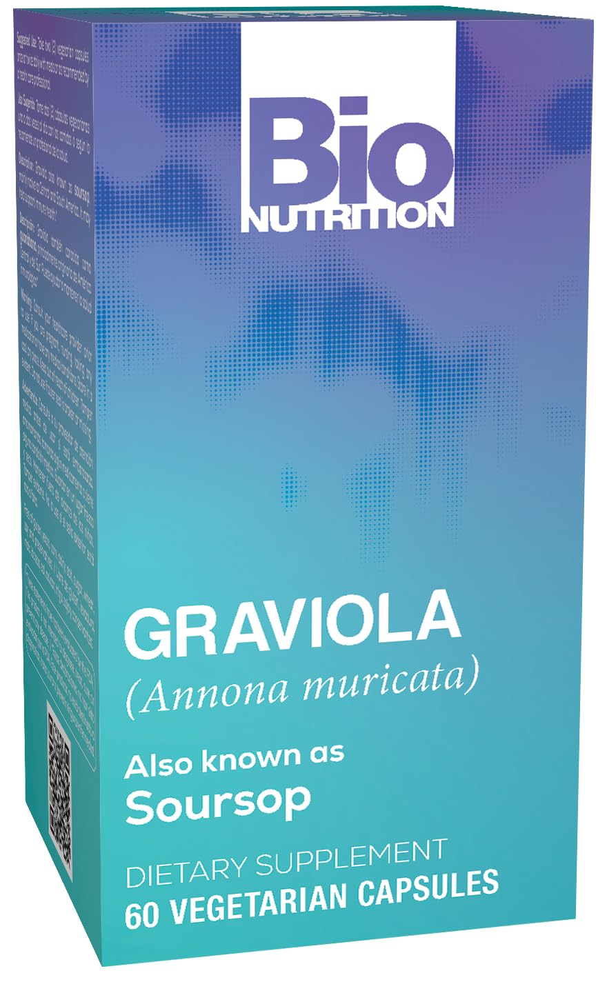 Bio Nutrition Graviola 60 Vegetarian Capsules bottle front