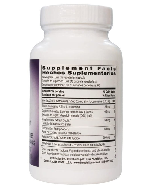 Bio Nutrition Leaky Gut Wellness bottle side view